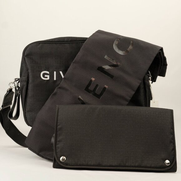 Givenchy 4G Logo Print Baby Travel Bag w/ Changing Pad, Black - Picture 13 of 13